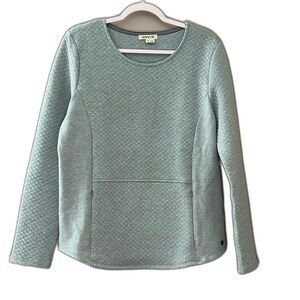 Orvis Blue Quilted Pullover size medium